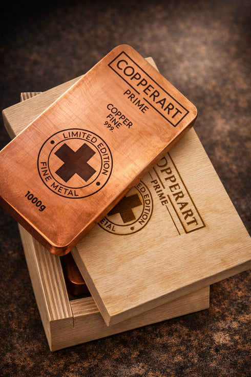 Pure Copper Ingot 999 – 1Kg - Limited Edition | Mr. CopperArte