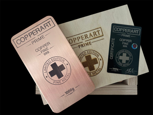 Pure Copper Ingot 999 – 1Kg - Limited Edition | Mr. CopperArte